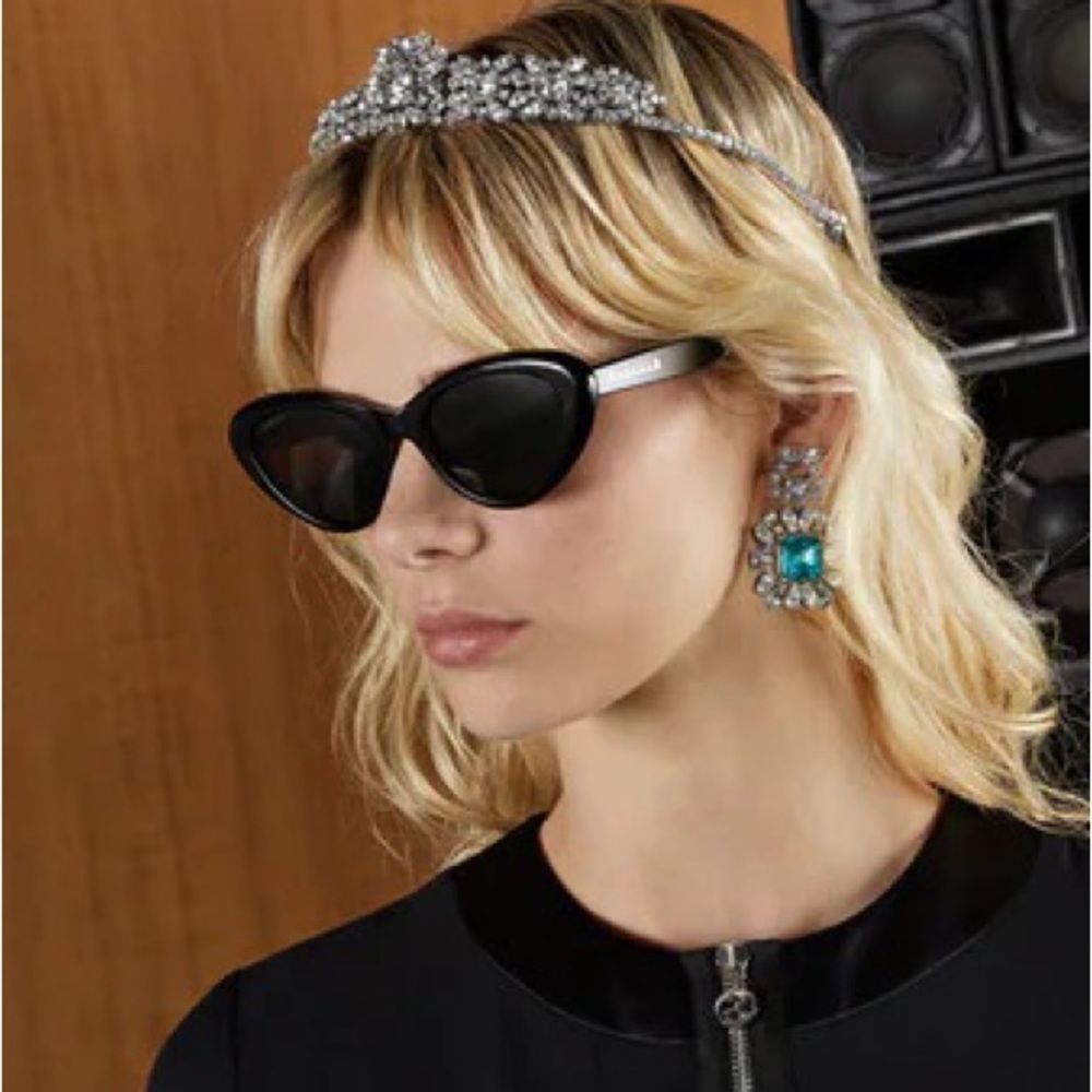 NEW GG1170S 001 NEW GUCCI CAT EYE SUNGLASSES GUCCI GG 1170S 001 - Picture 6 of 12